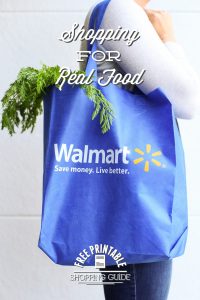 Shopping for real food at Walmart