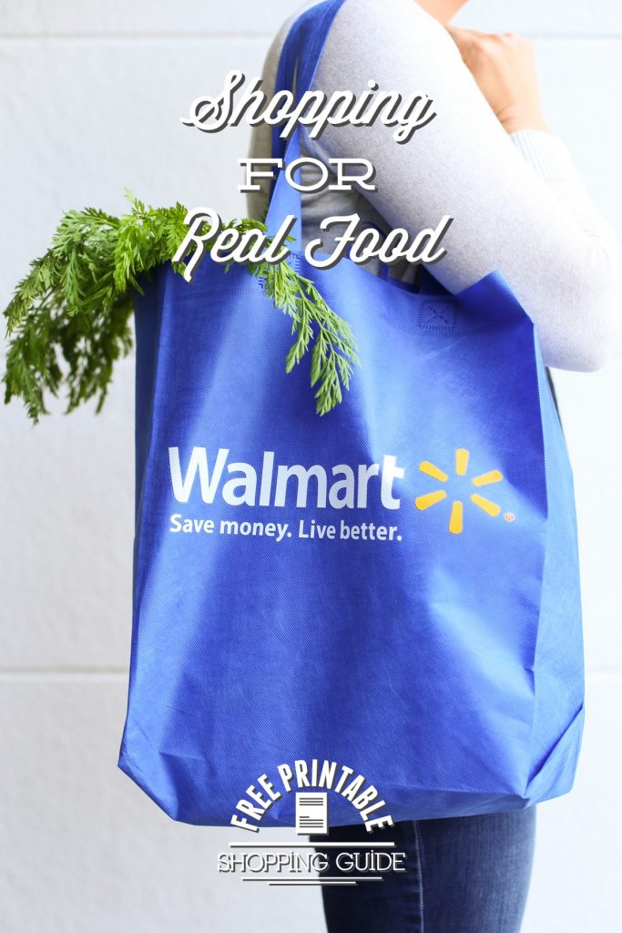 Shopping for real food at Walmart. You might be surprised at what you'll find!