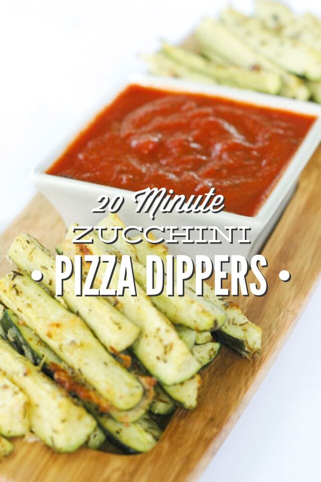 20 Minute Zucchini Pizza Dippers