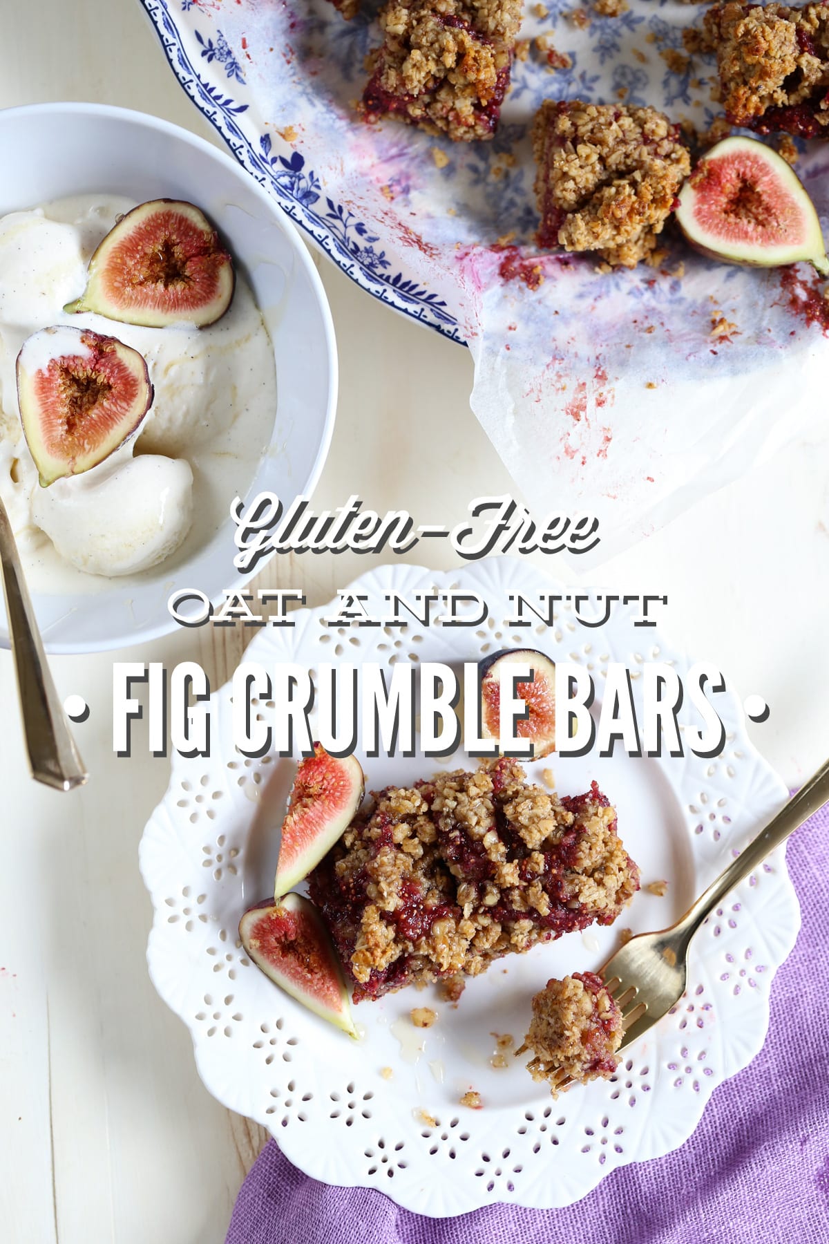 Gluten-Free Oat and Nut Fig Crumble Bars