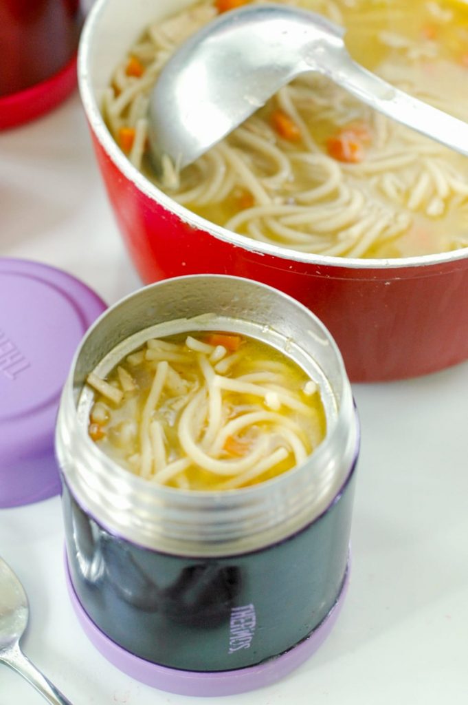 How to Pack Chicken Noodle Soup in a Thermos