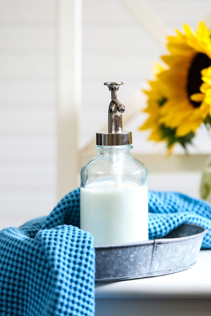 Finally, a homemade shower gel that is thick and creamy and so luxurious! You’ll never go back to store-bought shower gel.