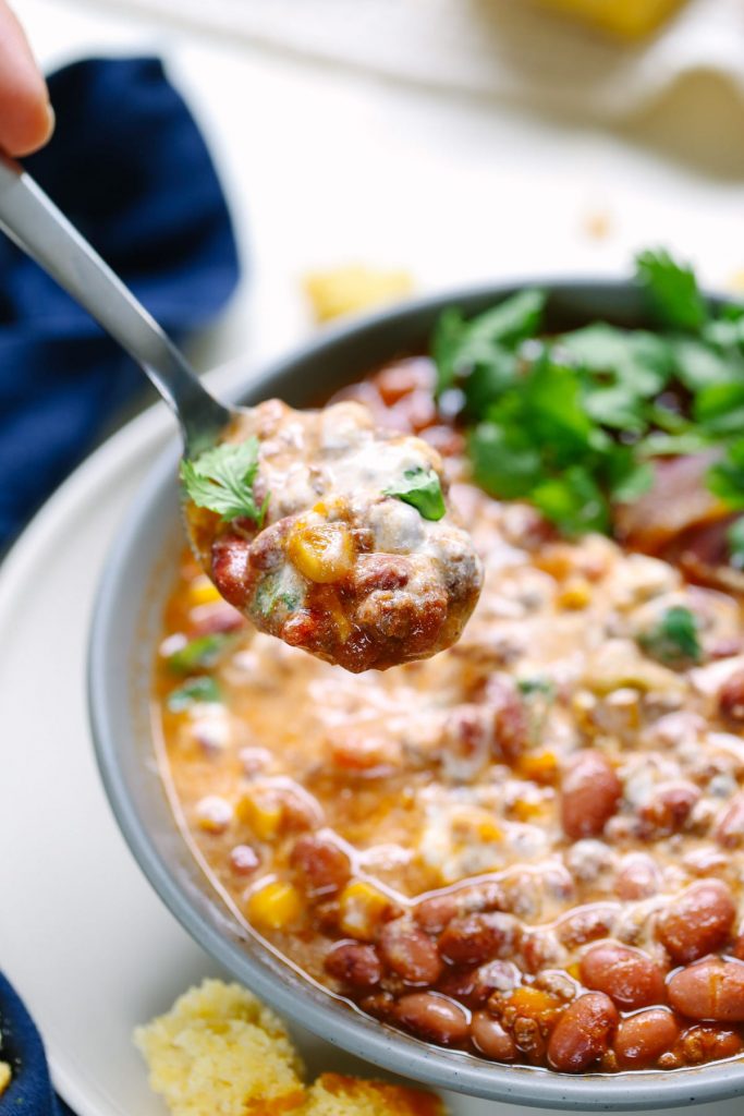 Easy Crock-Pot Chili. A healthy, from-scratch chili recipe without all the effort. This recipe is made in the crock-pot resulting in a no-fuss healthy meal.