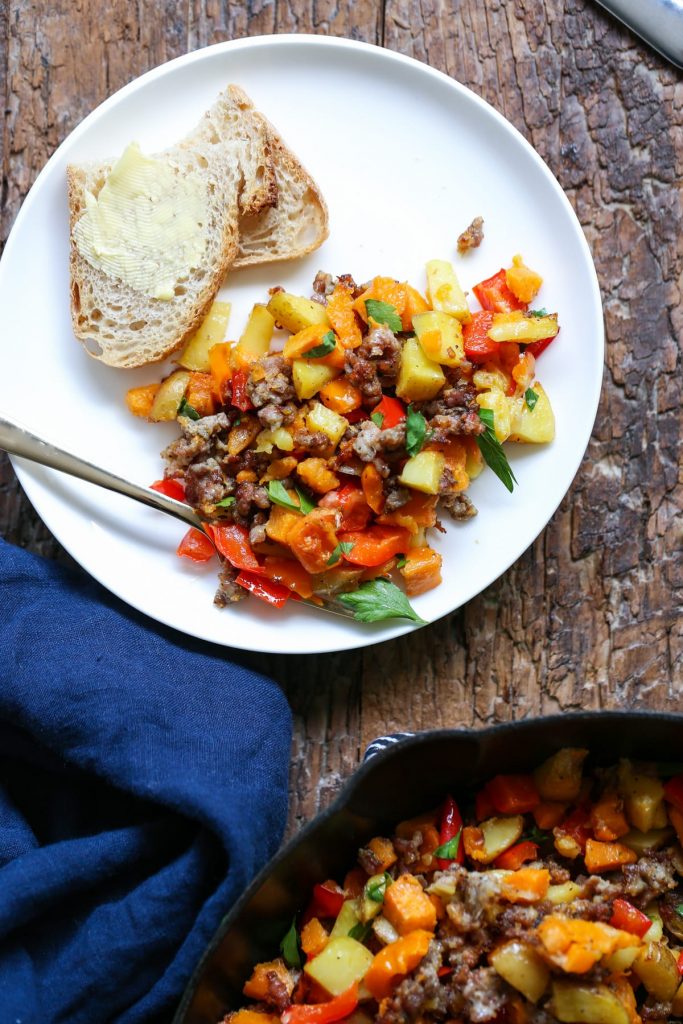 Sausage and Sweet Potato Hash. Enjoy this delicious hash any time of the year, not just in the fall. Your family will love you for this yummy breakfast recipe.