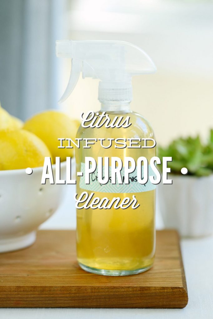 This super versatile vinegar-infused all purpose cleaner will help you naturally many different area of your house with ease.
