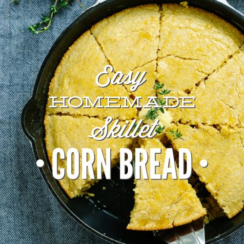 Easy Homemade Skillet Cornbread