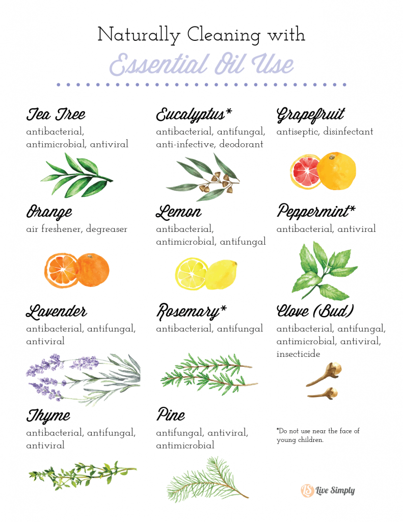 Aromatherapy Oils Uses Chart