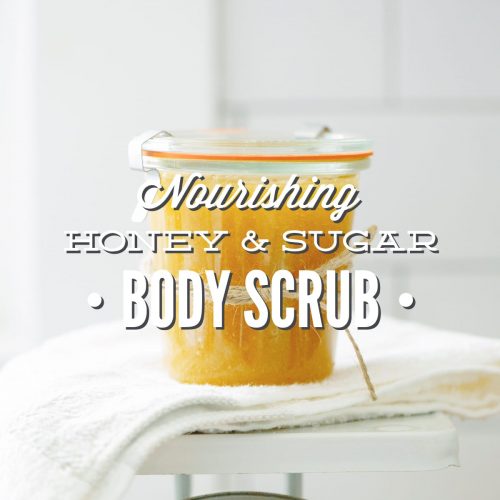 Homemade Nourishing Honey and Sugar Body Scrub: For the face and body!