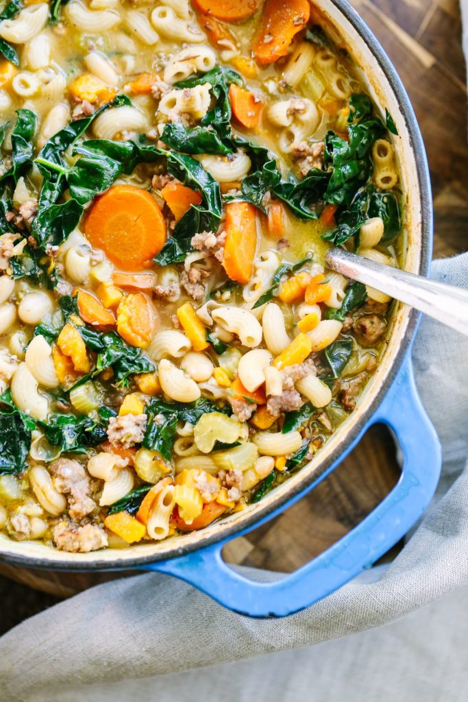 Easy Sausage, Kale, and White Bean Soup - Live Simply