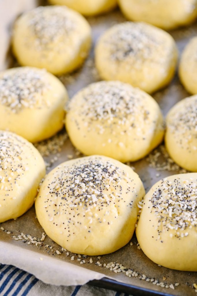 Buns that are fluffy and light, naturally-sweetened, 100% real, and even nourishing. So good! Freeze them so save time. These also make great sandwich buns.