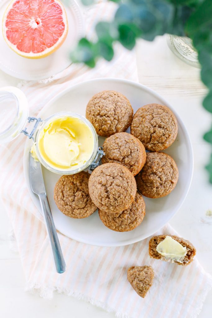 Spiced Oat Applesauce Muffins