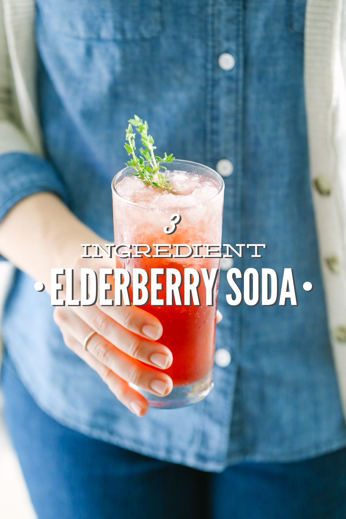 3-Ingredient Elderberry Soda