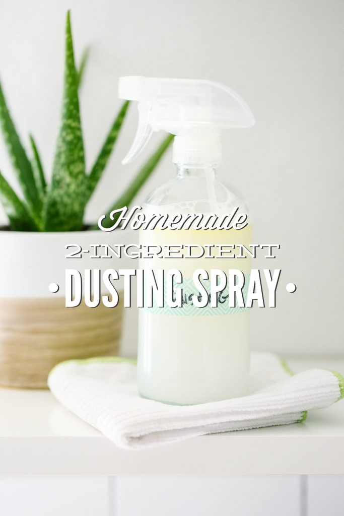 Homemade Dusting Spray: A super easy 3-ingredient spray to help banish dust... because cleaning doesn't need to be complicated!