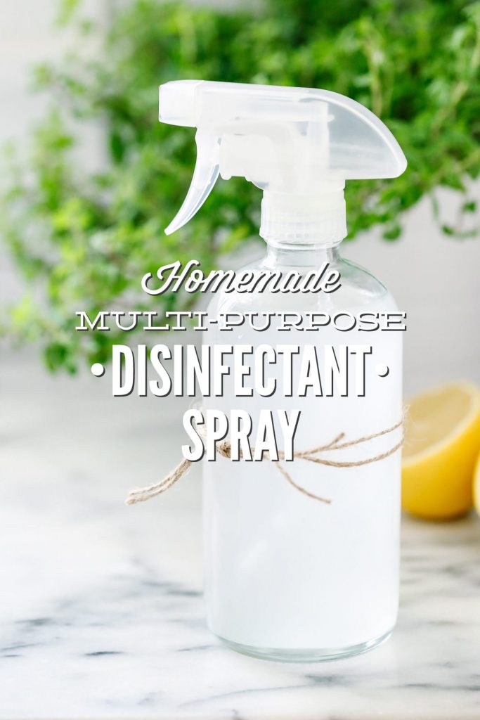 Homemade Multi-Purpose Disinfectant Spray. Banish the germs from your house for good! Multi-purpose and only 3 ingredients!