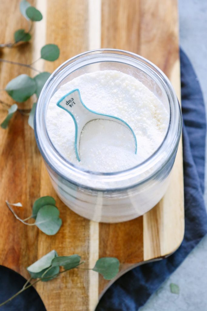 No seriously, this powder laundry soap takes only 5 minutes to make! So easy and so awesome!