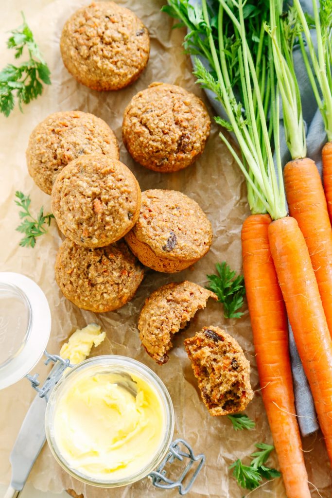 Love these! Morning glory muffins that call for 100% real food, nutrient-rich ingredients (but nothing fancy or expensive). My kids love these, too! Total breakfast win!