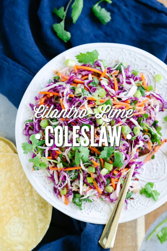 Cilantro-Lime Coleslaw for sandwiches, tacos, or a side