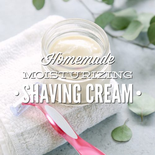 Homemade Moisturizing Shave Cream