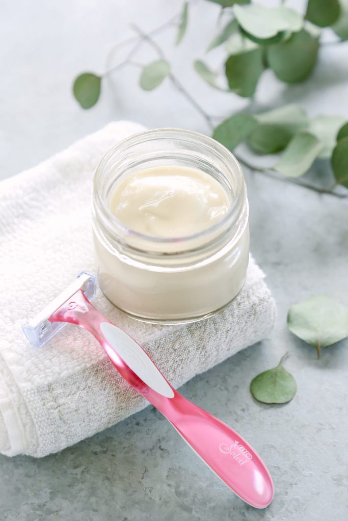 Homemade Moisturizing Shave Cream. I've tested so many different varieties so you don't have to. This one was the winner!