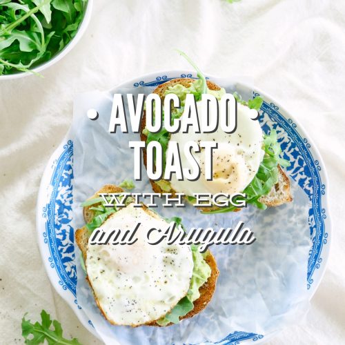 Avocado Toast with Egg and Arugula