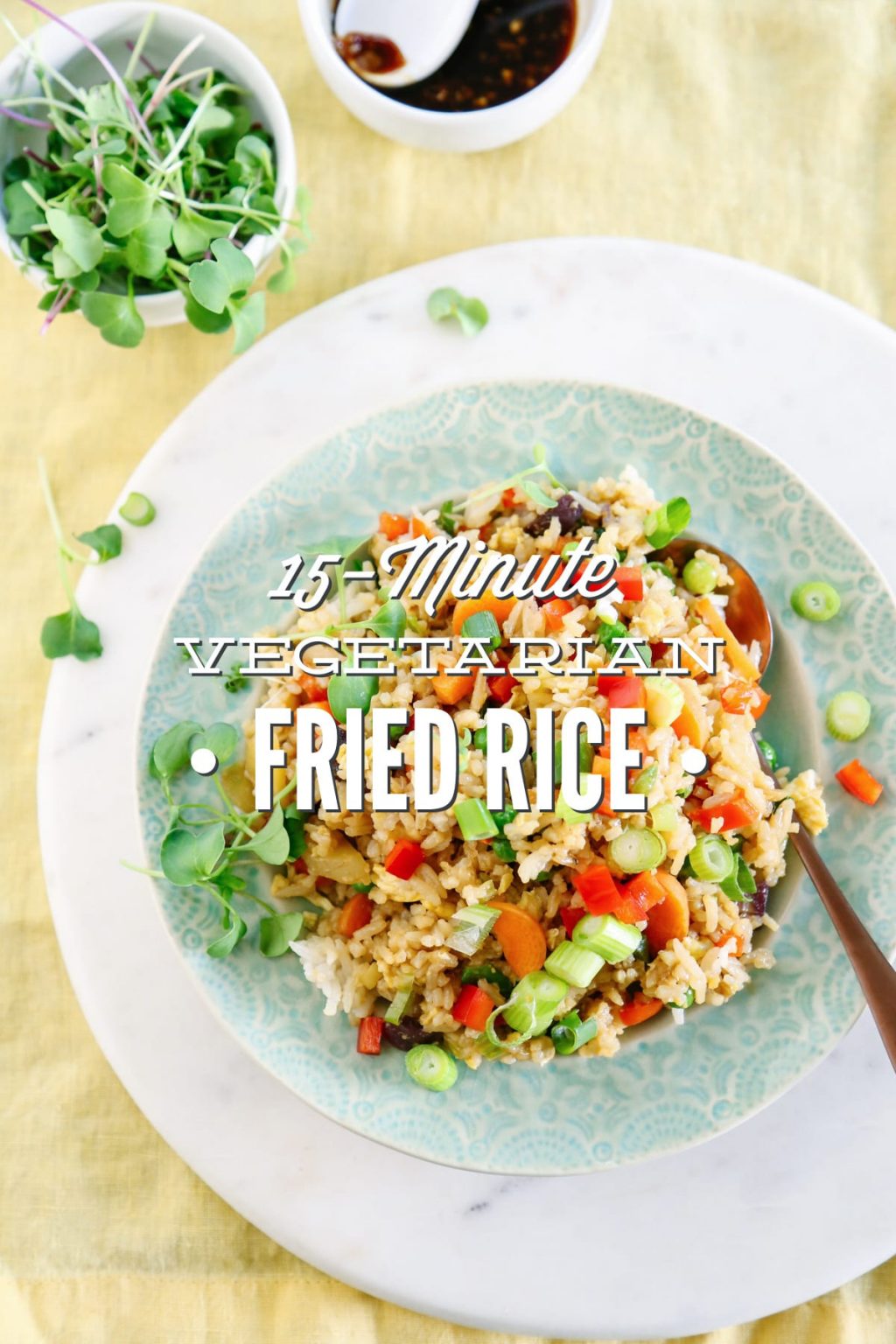 15-Minute Vegetarian Fried Rice (with meat-lover options) - Live Simply
