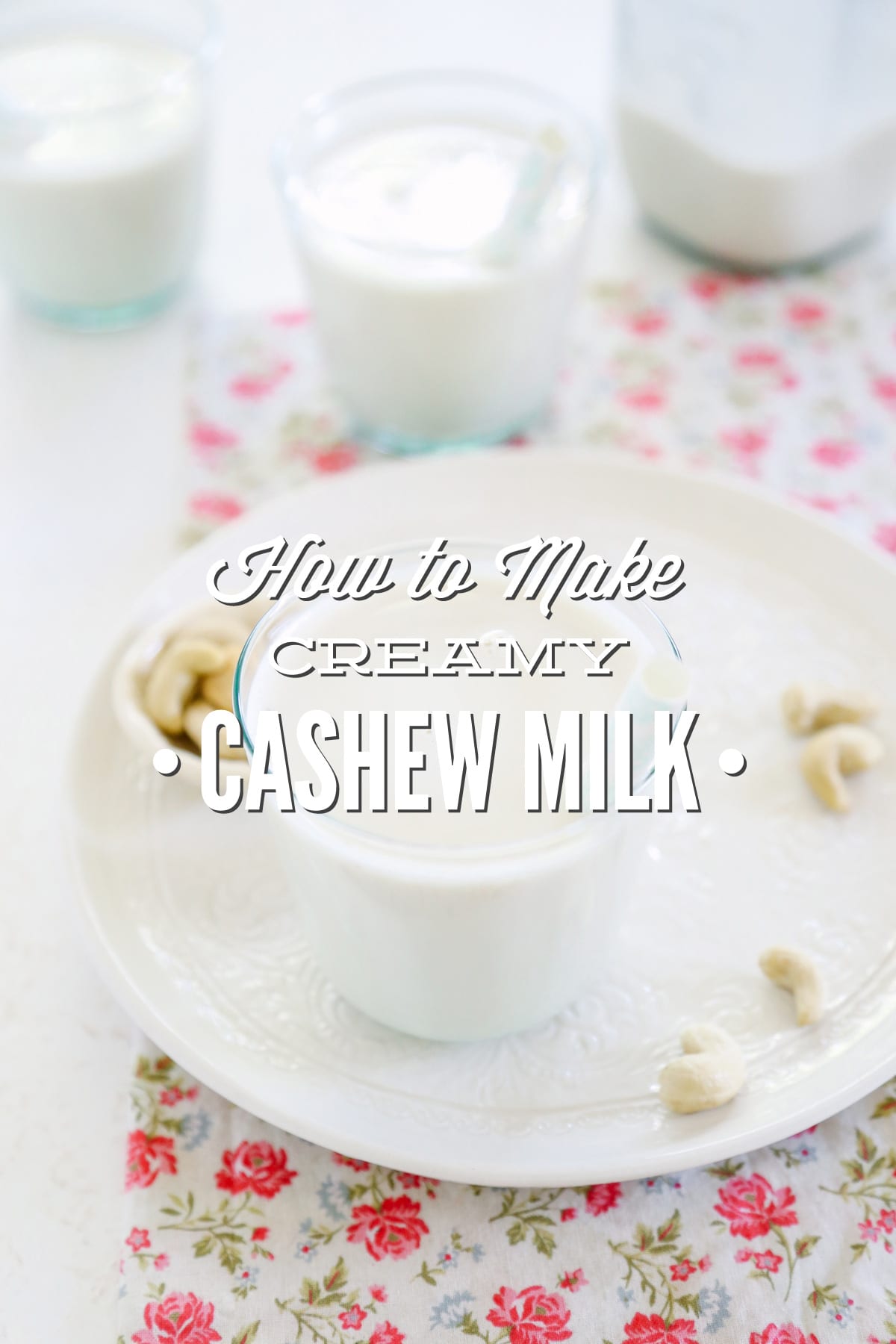 How to Make Creamy Cashew Milk (Dairy-Free Milk and Coffee Creamer)