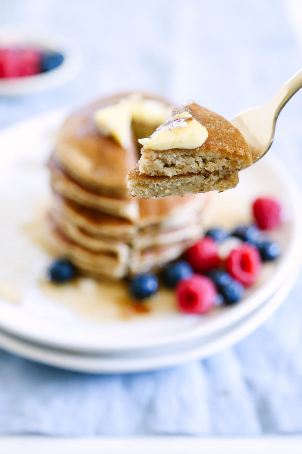 Busy Morning AlmondOat Pancakes (Made in the Blender) Live Simply