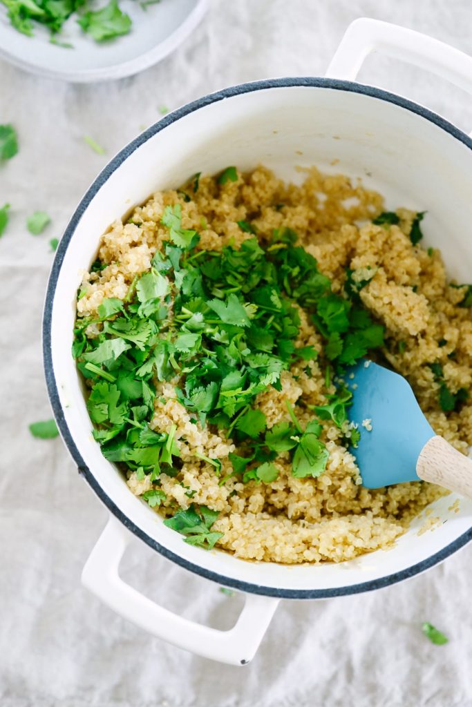 I didn't like quinoa until I tried this recipe. Soooo good, and soooo easy! Such simple ingredients come together to make such a fresh and versatile dish.