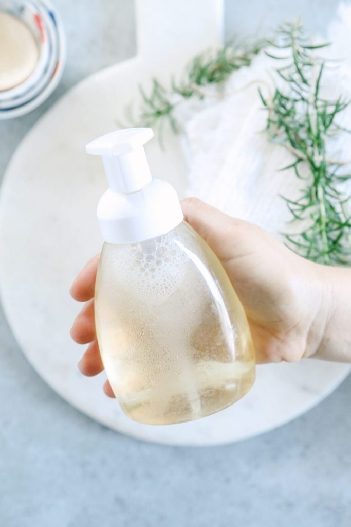 This Easy DIY Foaming Body Wash is the perfect way to wash the dirt away!