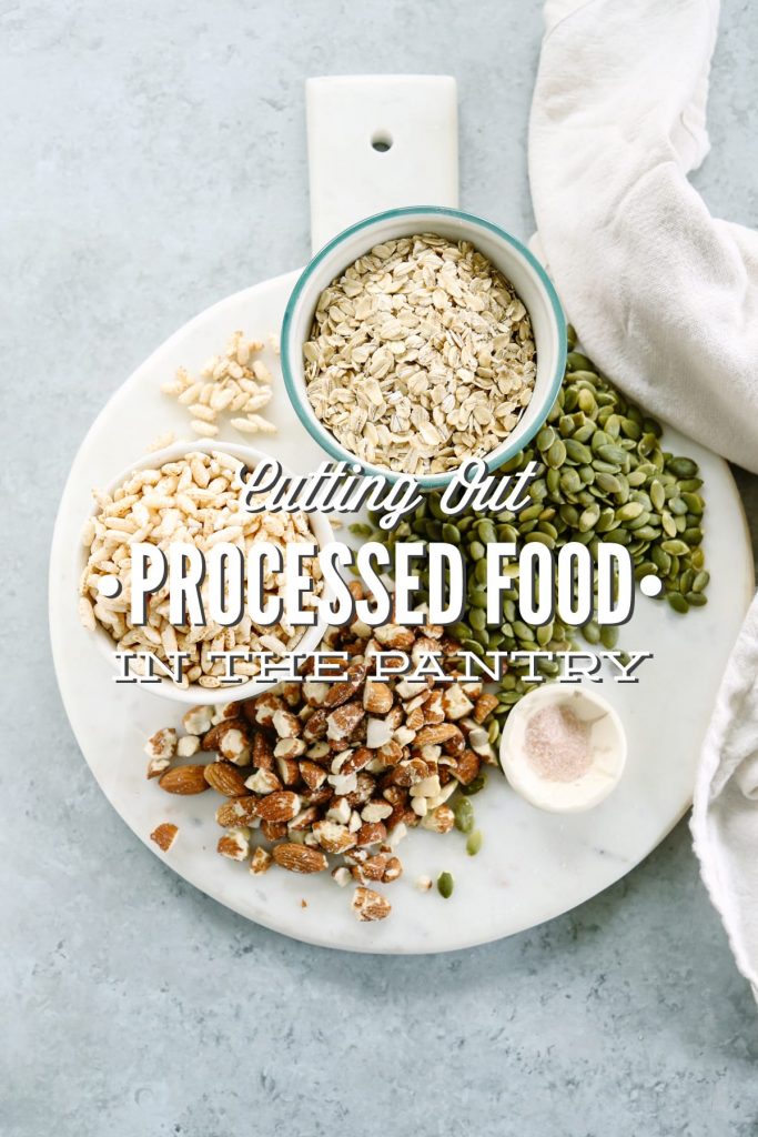 Love this! How to practically cut-out the processed food from your pantry and life. Yummy recipe ideas and substitutions.