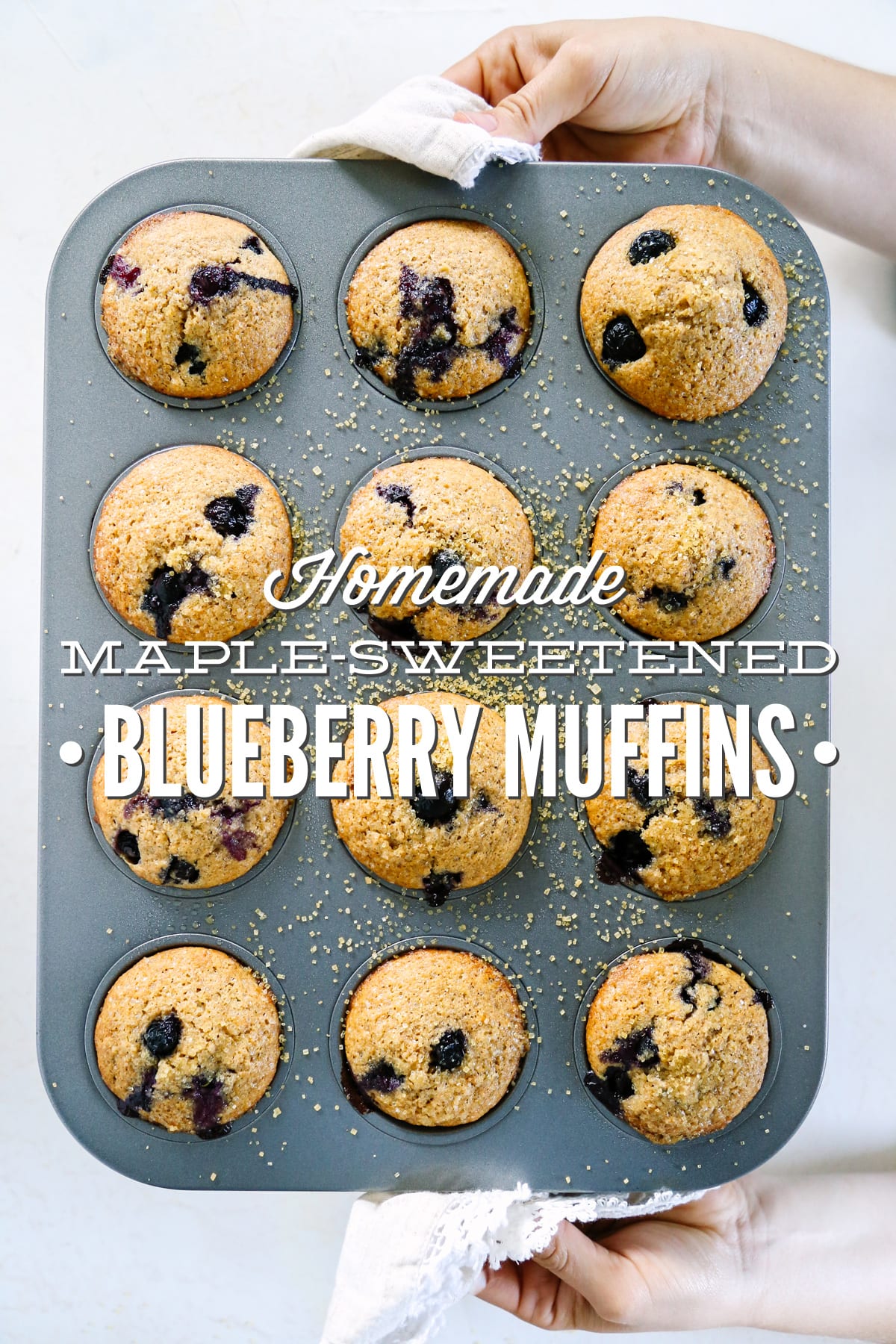 Homemade Maple-Sweetened Blueberry Muffins
