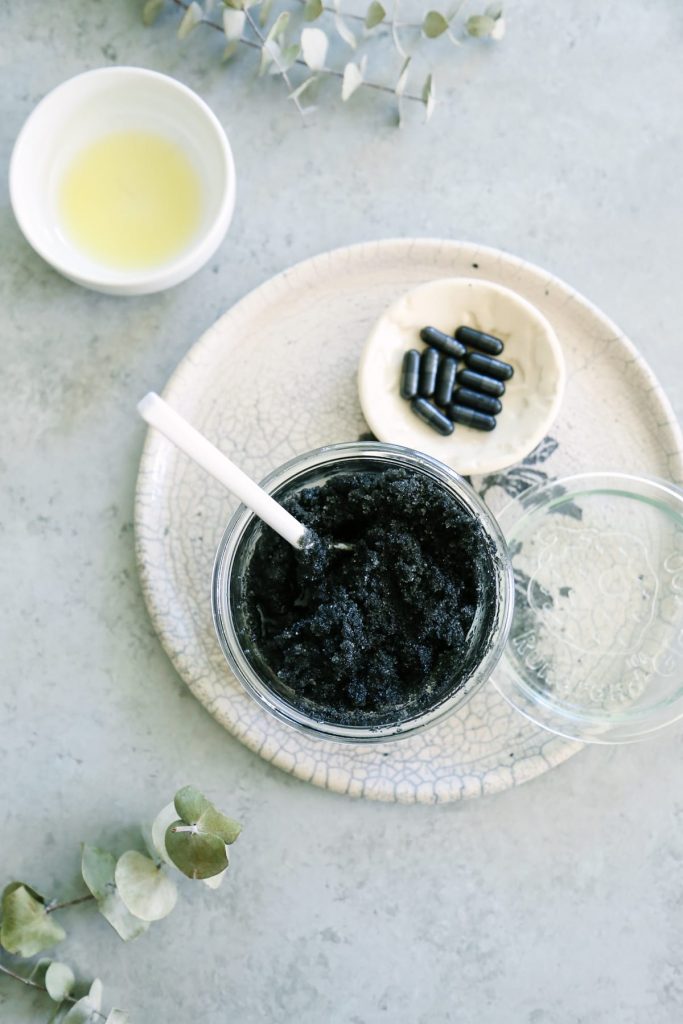 Super easy activated charcoal scrub for your face. Leaves my skin clean and refreshed. Love this! And who knew charcoal was so easy to find, and has so many uses?