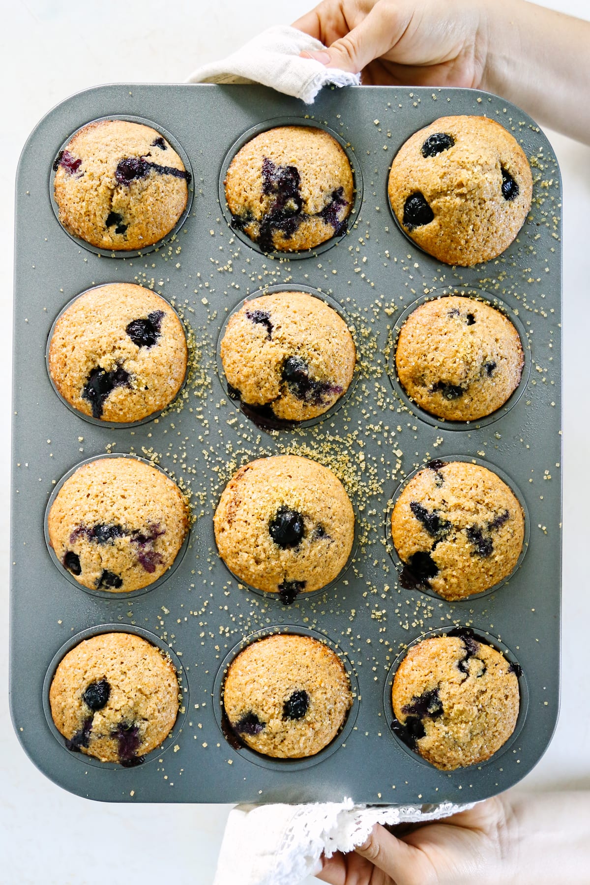 Homemade Maple-Sweetened Blueberry Muffins - Live Simply