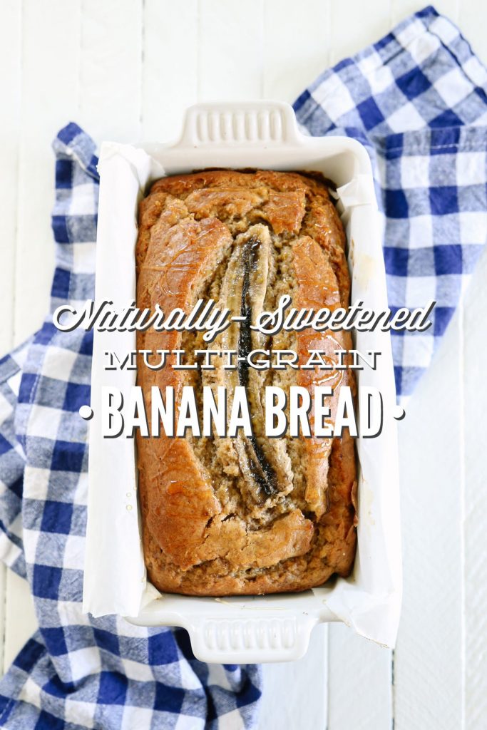 Seriously the best banana bread I've ever made. So yummy, and it's made with 100% real ingredients: whole grains and natural sweeteners (maple syrup and banana).