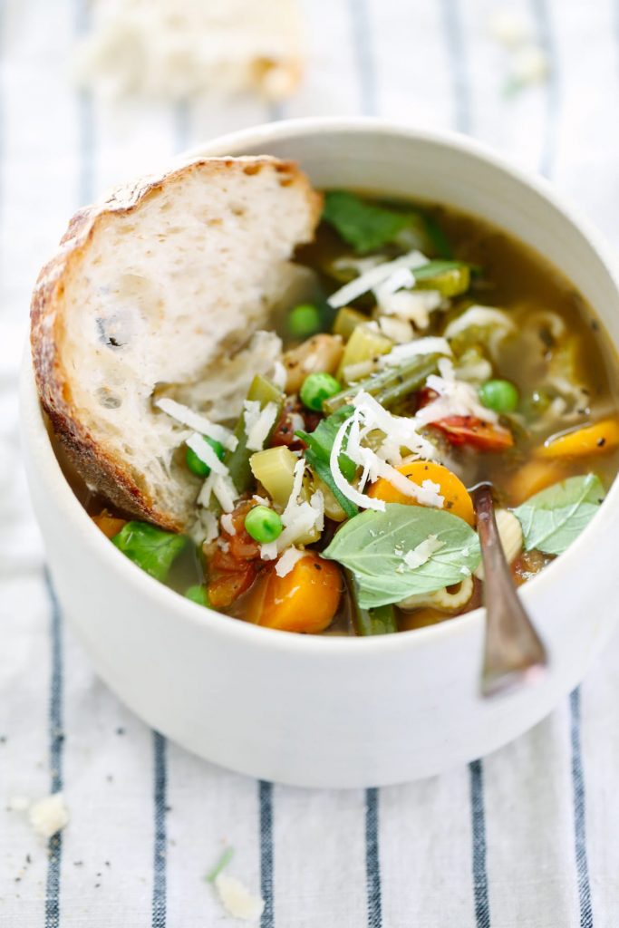 So good! Love this healthy garden-inspired soup. Makes enough for dinner and lunch. A vegetarian soup that's hearty, naturally- flavorful, and easy to make!
