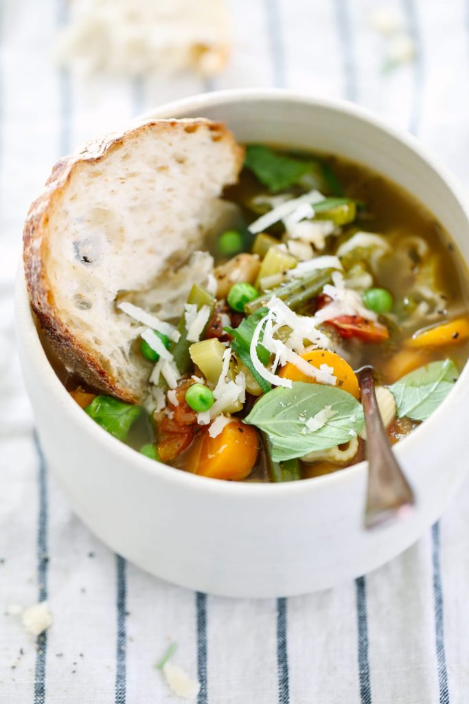 Simple and Hearty Garden Minestrone Soup - Live Simply