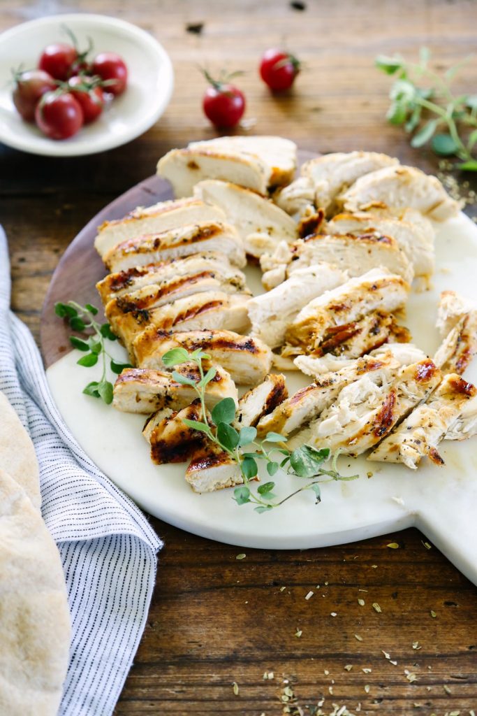 Marinated Chicken Gyros - Love this quick and easy weeknight meal: healthy chicken gryos.