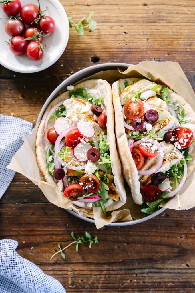 Quick and Easy Marinated Chicken Gyros - Live Simply