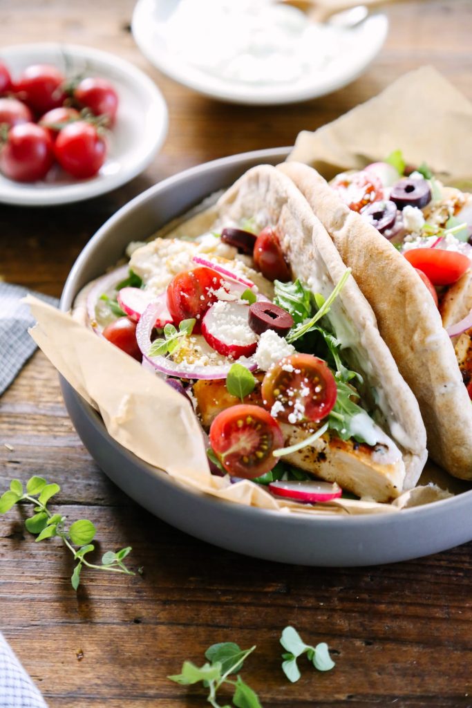 Quick and Easy Marinated Chicken Gyros - Live Simply