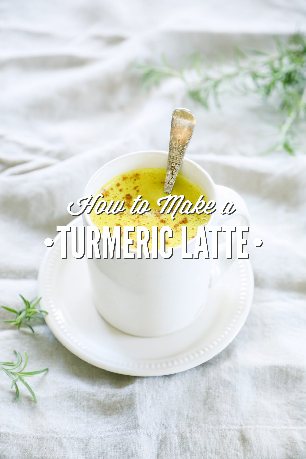 Turmeric Latte with Almond Milk {Golden Milk Recipe}