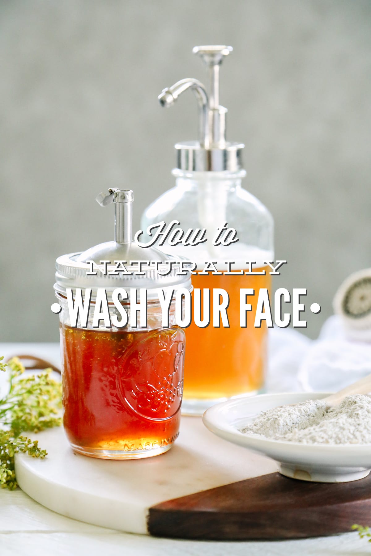 washing your face with soap