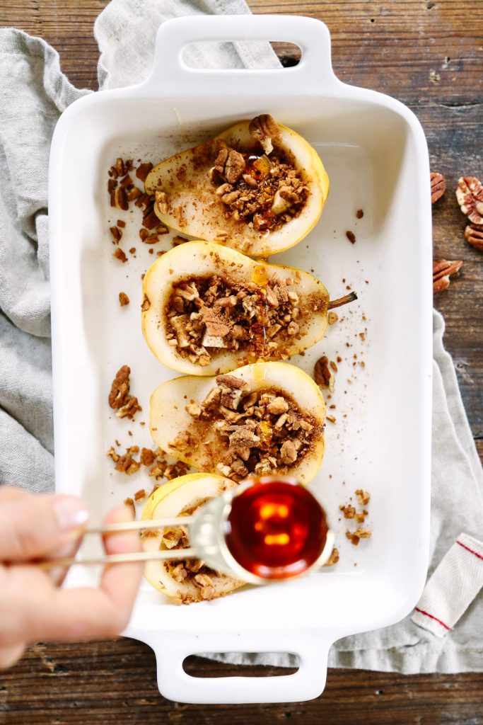 Honey-Cinnamon Baked Pears