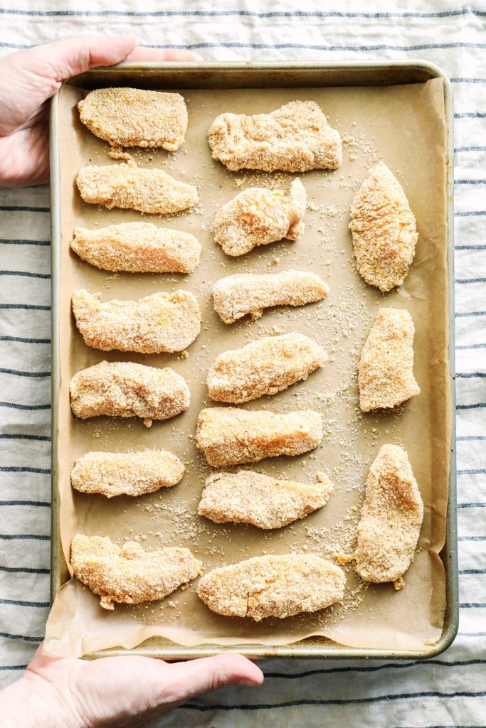 Easy Oven-Baked Chicken Tenders (Strips) - Live Simply