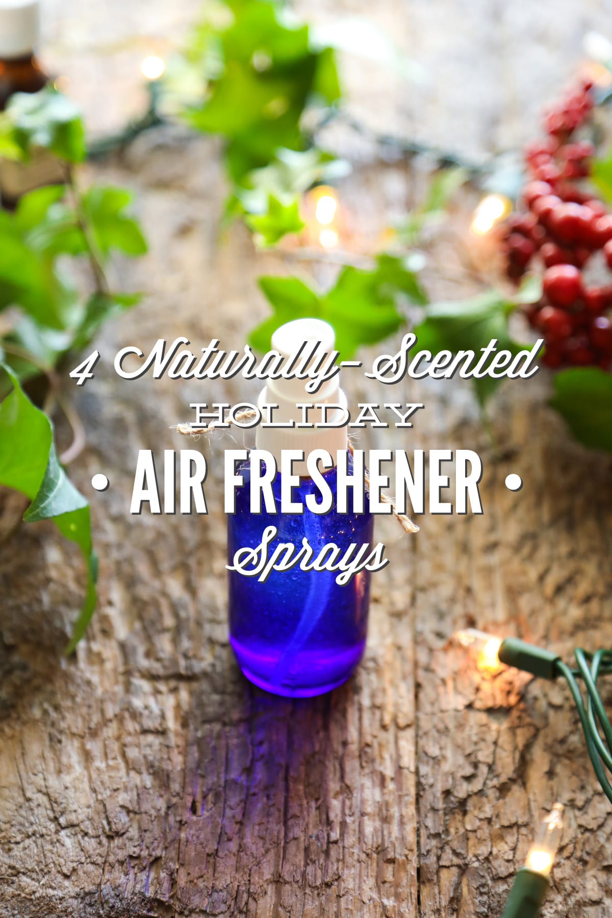 Four Naturally-Scented Holiday Air Freshener Sprays