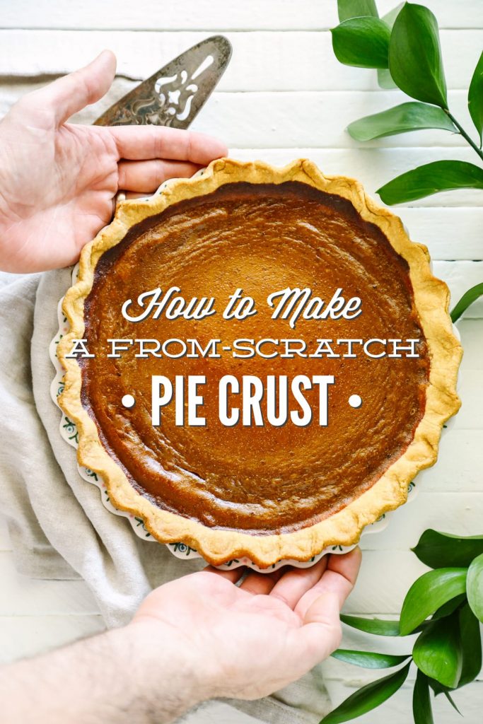 How to make a from-scratch pie crust with whole grain flour and real ingredients. So easy. So flaky.