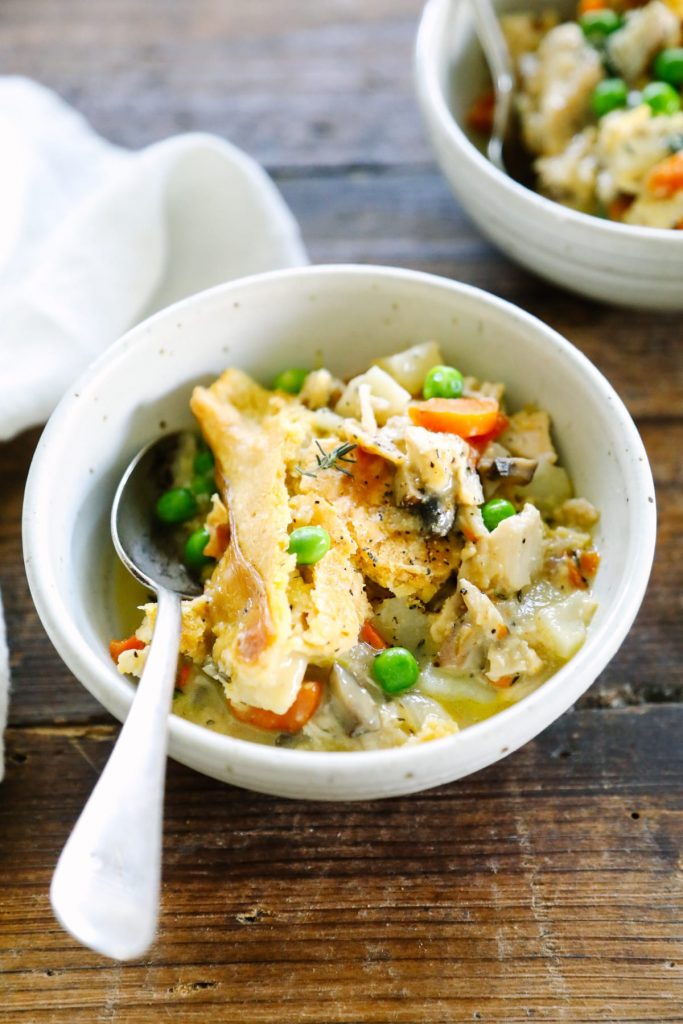 This ain't your grandma's chicken pot pie! So easy to make in one pot!