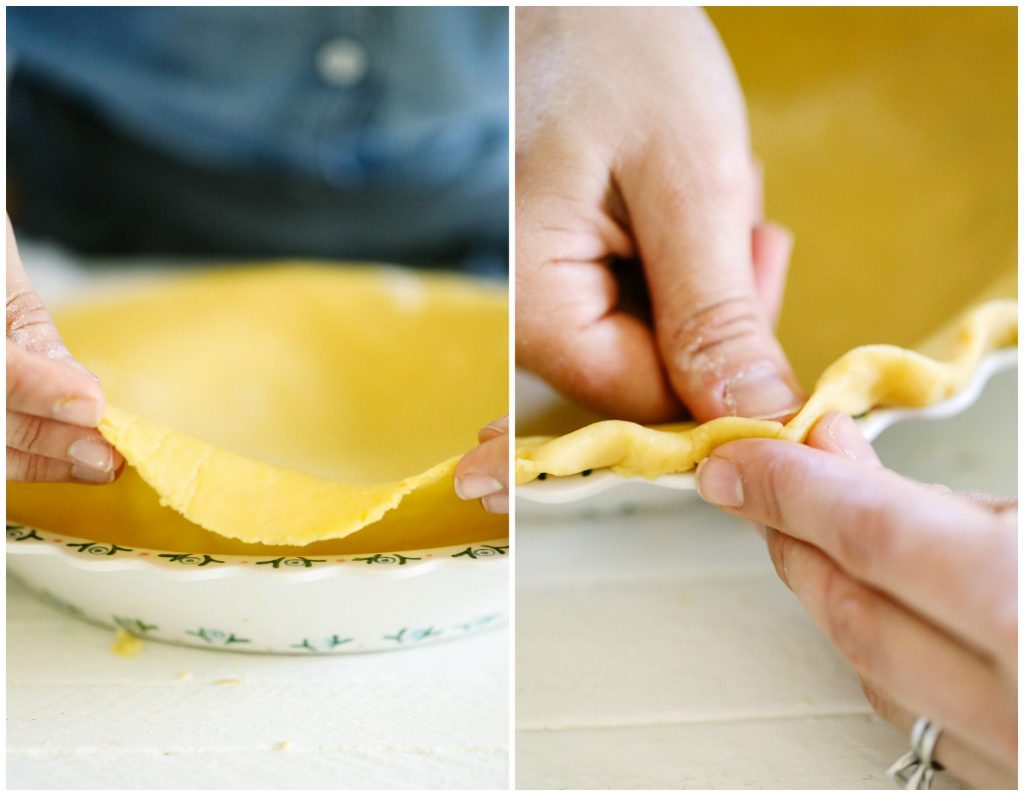 How to make a from-scratch pie crust with whole grain flour and real ingredients. So easy. So flaky.