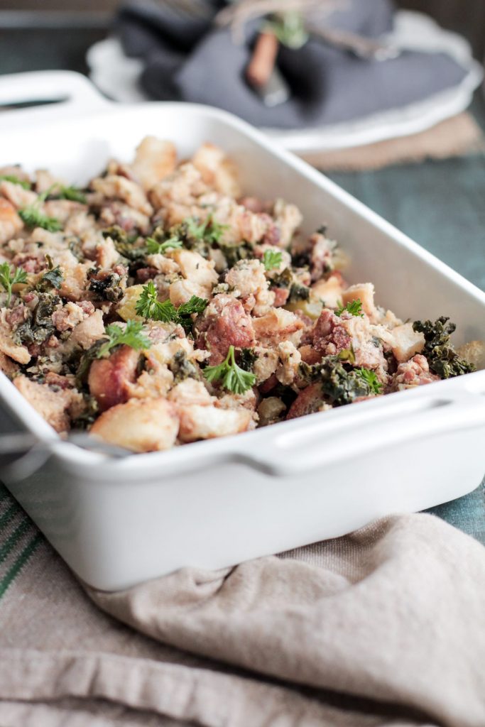 Yum! From-scratch stuffing that's made with real ingredients. This is a favorite every year.
