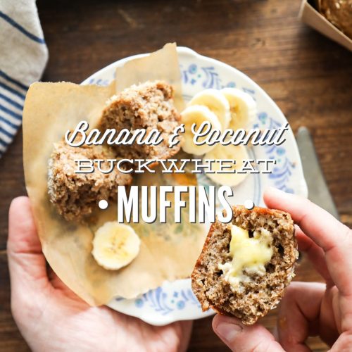 Banana and Coconut Buckwheat Muffins