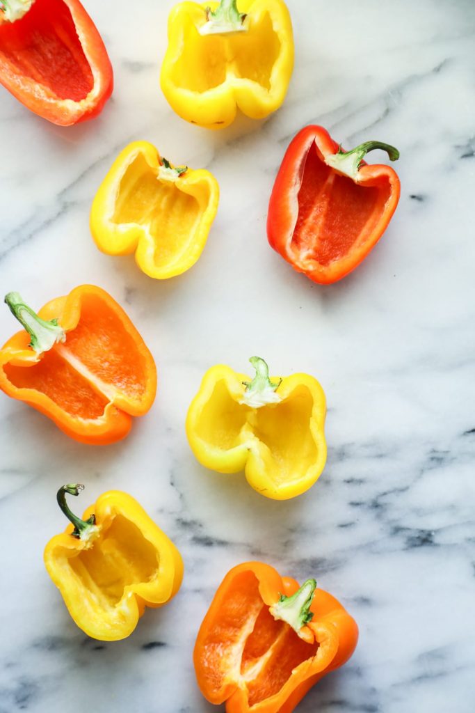 YUM!! My family loved this meal. So easy, freezer-friendly, and perfect for the whole family. 100% real ingredients. Budget-friendly, too. Stuffed peppers.